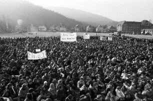 Freiburg im Breisgau: Schüler demonstrieren gegen den Golfkrieg