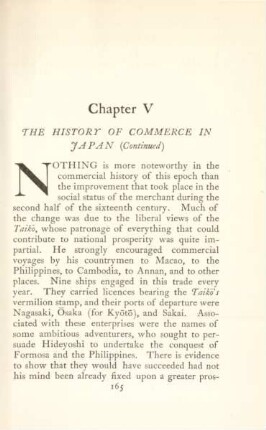Chapter V. The history of commerce in Japan (Continued)