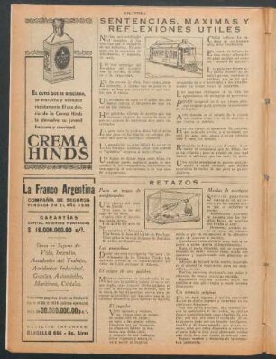 Sentencias, máximas y reflexiones utiles