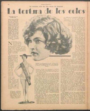 La tortura de los celos : La trágica vida de una reina de belleza