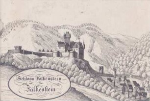 Schloß Falkenstein bei Falkenstein am Donnersberg. Nach Merian. Martin Neumann 1837