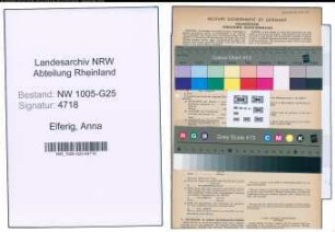 Entnazifizierung Anna Elferig , geb. 22.02.1893 (Haendlerin)