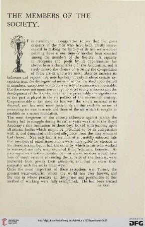 The members of the society