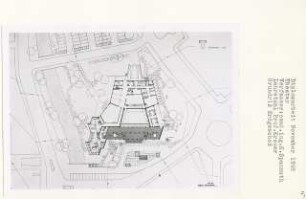 Theater (Diplomarbeit bei Willy Kreuer): Grundriss Erdgeschoss 1:200