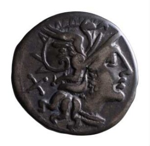 Münze, Denar, 150 v. Chr.