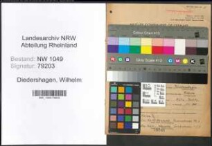 Entnazifizierung Wilhelm Diedershagen , geb. 01.10.1899 (Rechtsbeistand)