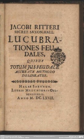 Lucubrationes feudales