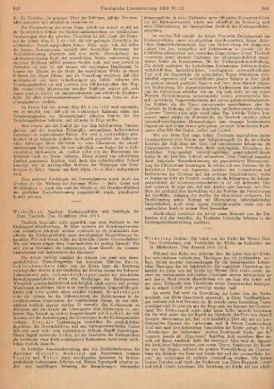 943-944 [Rezension] Wichelhaus, Manfred, Kirchengeschichte und Soziologie bei Ernst Troeltsch