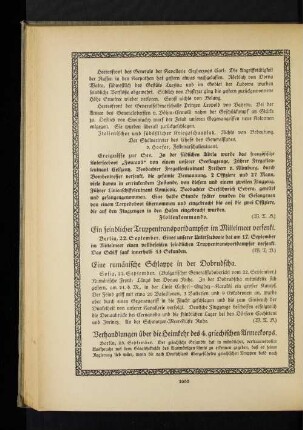 Verhandlungen über die Heimkehr des 4. griechischen Armeekorps.