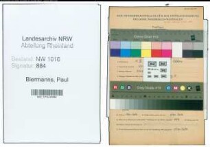 Entnazifizierung Paul Biermanns , geb. 10.03.1921 (Student)