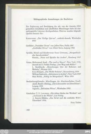Bibliographische Anmerkungen des Bearbeiters