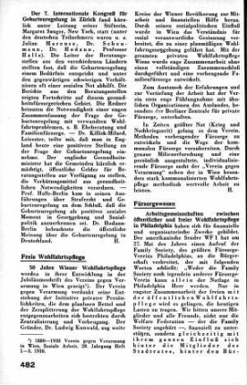 Hertha Kraus: Arbeitsgemeinschaften zwischen öffentlicher und freier Wohlfahrtspflege in Philadelphia [Fürsorgewesen]