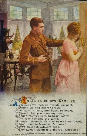 In Friendship's Name (2). As friends we met, as friends we part, [...]
