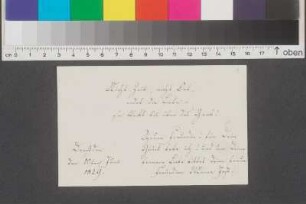 Einträge Bl. 1 - 10