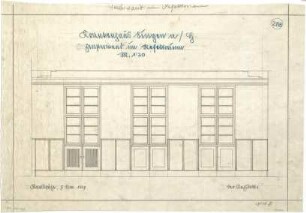 Billing, Hermann; Singen; Krankenhaus - Refektorium, Fensterwand (Wandabwicklung)