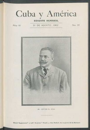 Sr. Arturo R. Díaz. [Retrato]
