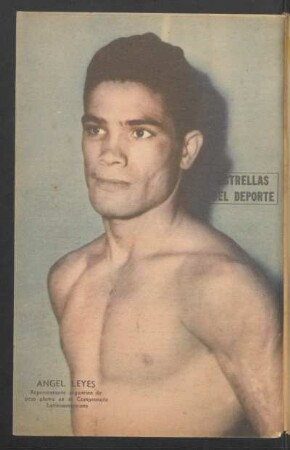 Ángel Leyes, representante argentino de peso pluma en el Campeonato Latinoamericano - [Fotografía]