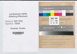 Entnazifizierung Gustav Krechel, geb. 26.05.1901 (Angest.)