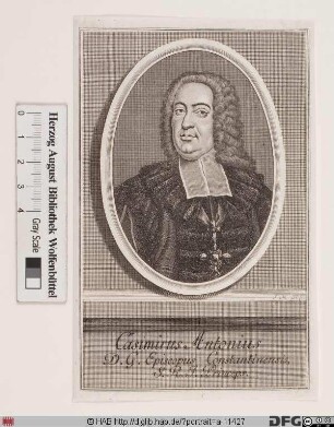 Bildnis Casimir Anton (Reichsfrhr. v. Sickingen), 1744-50 Fürstbischof von Konstanz
