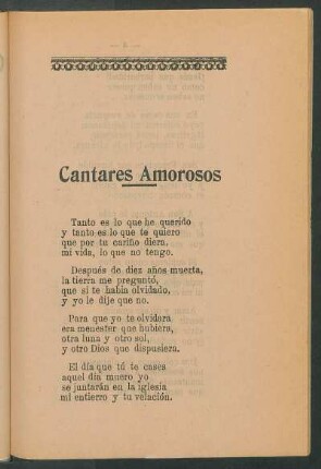 Cantares amorosos