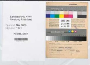 Entnazifizierung Ellen Koblitz, geb. 16.09.1911 (Bueroangestellte)