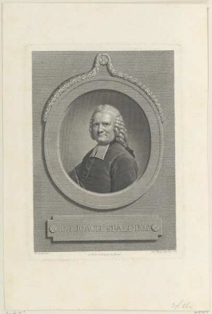 Bildnis des Ioh. Ioach. Spalding