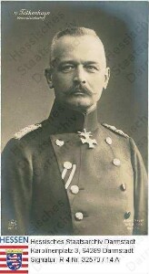 Falkenhayn, Erich v. (1861-1922) / Porträt in Uniform mit Orden, Brustbild