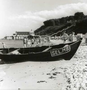 Sellin. Badestrand und Seebrücke