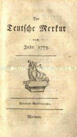 Der Deutsche Merkur, Jg. 1775, 4. Quartal