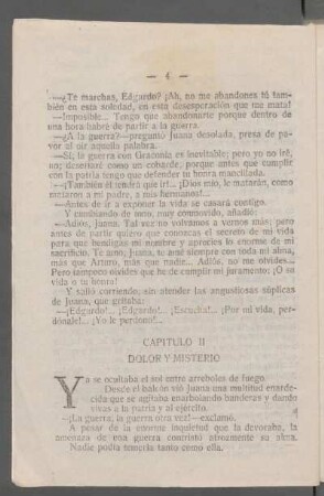 Capítulo II - Dolor y misterio