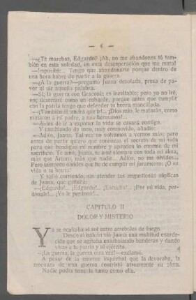 Capítulo II - Dolor y misterio