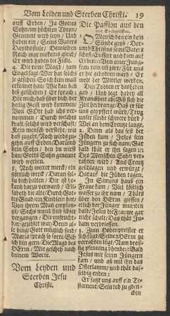 Vom Leyden und Sterben Jesu Christi.