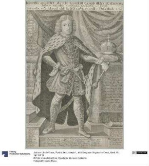 Porträt des Joseph I., als König von Ungarn im Ornat
