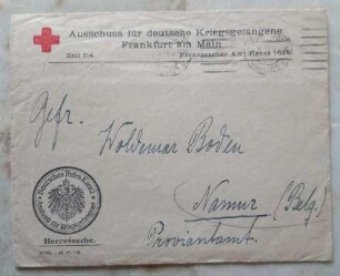 Brief aus der Kriegsgefangenschaft von Johannes Ullmann an Woldemar und Dora Boden