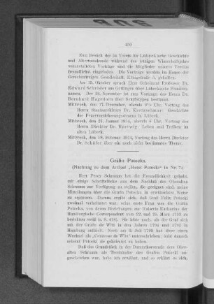 Gräfin Potocka. : (Nachtrag zu dem Artikel "Hotel Potocki" in Nr. 7.)