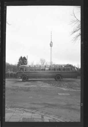 Stuttgart, DB- Omnibus der Firma Faun im Gelände (beim Fernsehturm)