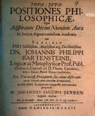 Positiones philosophicae