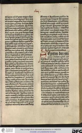 Septem dormientes in civitate Ephesis orti sunt. Decius autem imperator persequens christianos cum venisset Ephesum iussit edificari templa in medio civitatis...