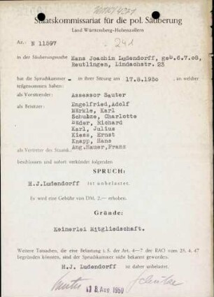 Ludendorff, Hans Joachim