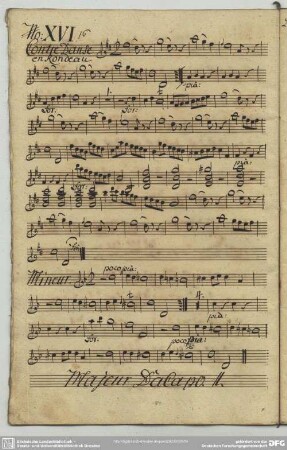 16. Anonymus, Contredanses, D-Dur