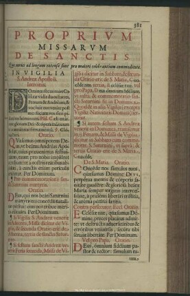 Proprium Missarum De Sanctis