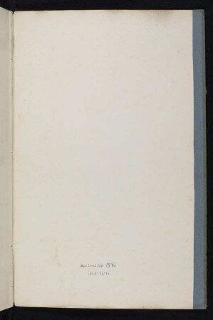 F. W. Walther, Ingenieur: 42 Grundrisse, Profile und Zeichnungen militärischer Bauten und Maschinen, 18. Jh., Buchdeckel : Buchdeckel, hinterer, Innenseite, um 1794. Papier. 41,5 x 27 cm.