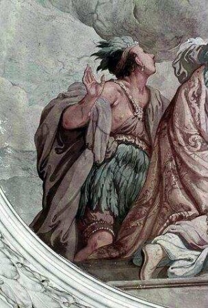 Der heilige Benedikt, von den vier Erdteilen verehrt