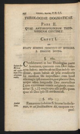 Theologia Dogmaticae Pars II. Quae Anthropologiam Theologicam Continet