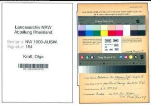 Entnazifizierung Olga Kraft, geb. 31.01.1905 ()