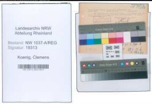 Entnazifizierung Clemens Koenig , geb. 06.11.1901 (Landessekretaer)