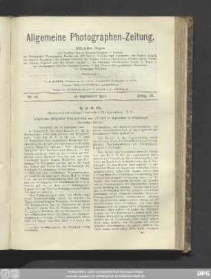 Nr. 26. 26. September 1902. Jahrg. IX.