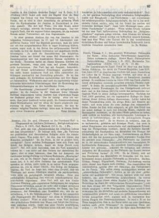 92-93 [Rezension] Pesch, Tilmann, Philosophische Naturerklärung