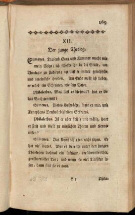 XII. Der junge Theolog.