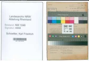 Entnazifizierung Karl Friedrich Schoettler , geb. 08.03.1904 (Verwaltungsbeamter)